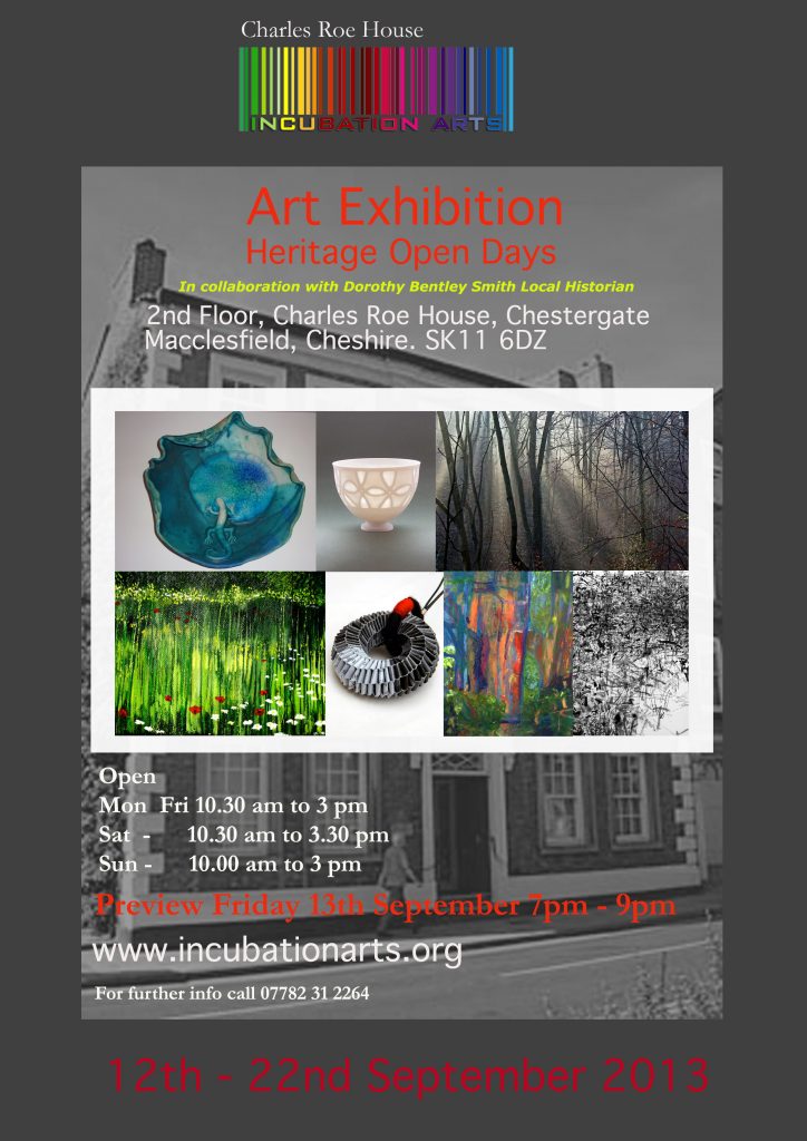 Heritage Open Days Exhibition at Charles Roe House – ArtsXstra / Incubation Arts
